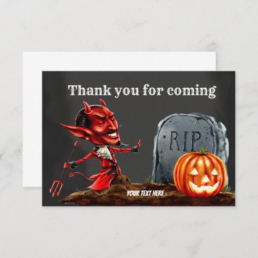 Spooktastische nacht bedankkaart (Voorkant / Achterkant)