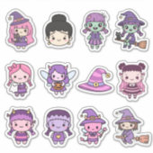 Spooktaturar! Kawaii Halloween Chibi Sticker Colle (Voorkant)