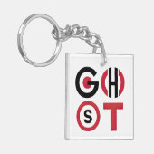 Spooktekst Sleutelhanger (Voorkant Links)