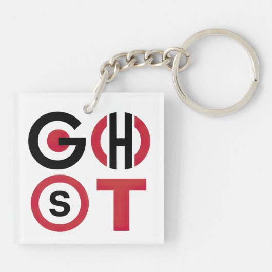 Spooktekst Sleutelhanger (Achterkant)