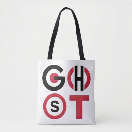 Spooktekst Tote Bag (Voorkant)