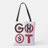 Spooktekst Tote Bag (Achterkant)