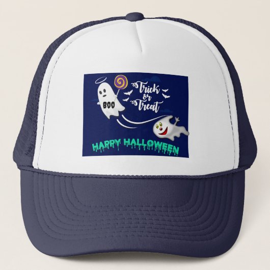 Spookthema Halloween Truckerhoed Trucker Pet (Voorkant)