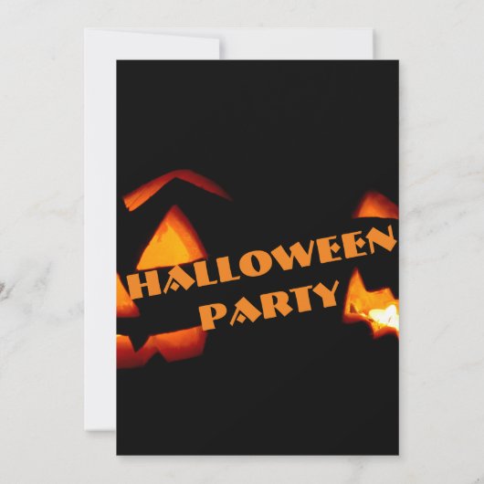 Spooktijd, elegante halloween party uitnodiging (Achterkant)