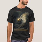 Spooktrein  Gotisch Halloween T-Shirt (Voorkant)