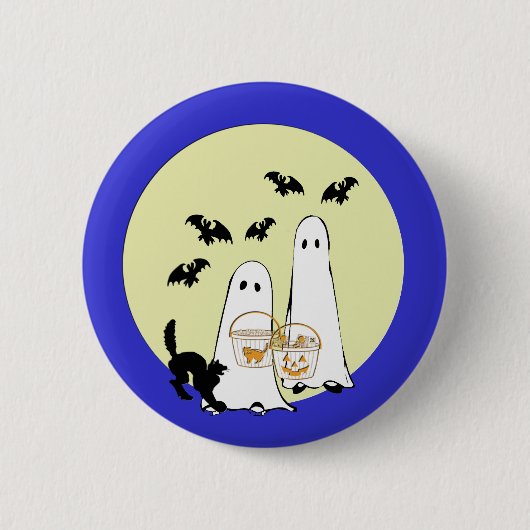 spookTrick or treat Ronde Button 5,7 Cm (Voorkant)