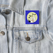 spookTrick or treat Vierkante Button 5,1 Cm (In situ)