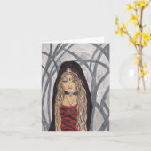 Spookuur Notecard Kaart (Gele Bloem)