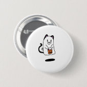 spookverband als kat voor Halloween Ronde Button 5,7 Cm (Voorkant /achterkant)
