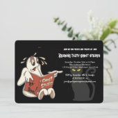 Spookverhalen lezen feest, Halloween Kaart (Staand voorkant)