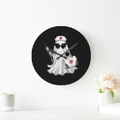Spookverpleegster Halloween Grote Klok (Huis)