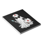 Spookverpleegster Halloween Notitieblok (Schuin)