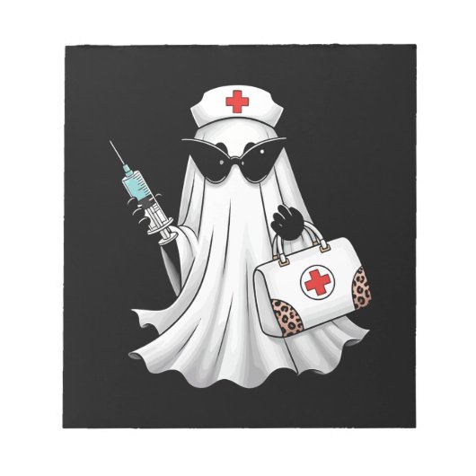 Spookverpleegster Halloween Notitieblok (Voorkant)
