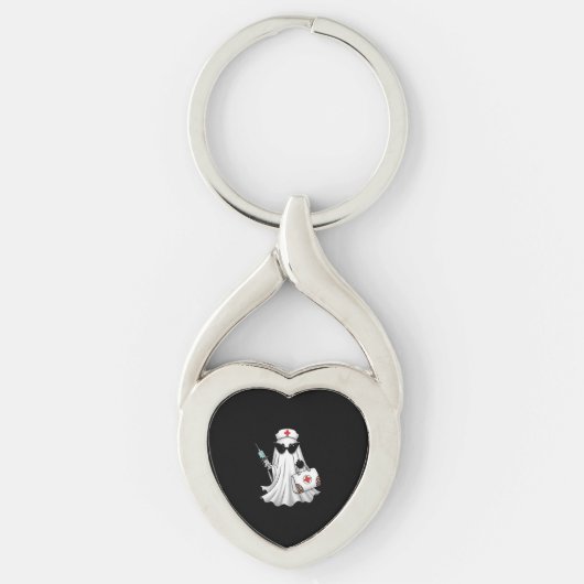 Spookverpleegster Halloween Sleutelhanger (Voorkant)