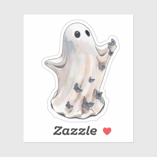 Spookvlinder Halloween Sticker (Vel)