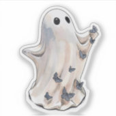 Spookvlinder Halloween Sticker (Voorkant)