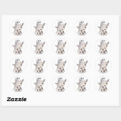 Spookvlinderstickers Halloween Ronde Sticker (Vel)