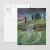 Spookvrienden Halloween Ansichtkaart Briefkaart (Voorkant / Achterkant)