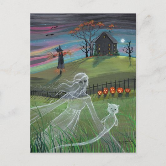 Spookvrienden Halloween Ansichtkaart Briefkaart (Voorkant)