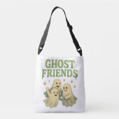 Spookvrienden - Wit  Crossbody Tas (Achterkant)