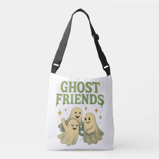 Spookvrienden - Wit  Crossbody Tas (Voorkant)