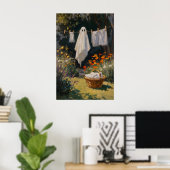 Spookwasprint – Lente Thuis, Wasruimte Poster (Thuiskantoor)