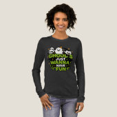 Spookwezens Hebben Plezier Tri-Blend Shirt (Voorkant)