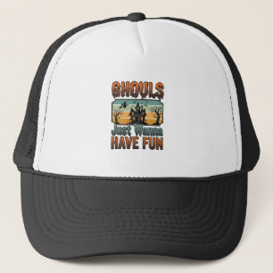 Spookwezens Willen Gewoon Pret Hebben Vintage Hall Trucker Pet