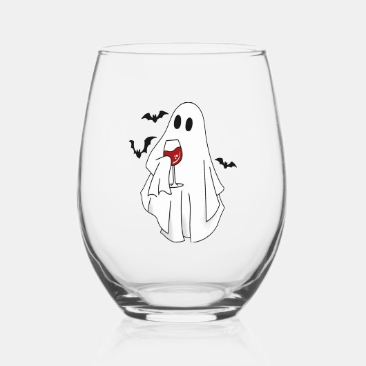 spookwijnglas wijnglas zonder voet (Voorkant)