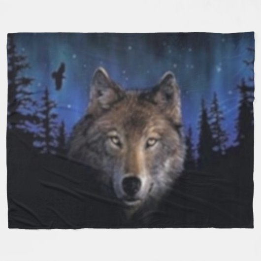 SPOOKWOLF FLEECE DEKEN (Voorkant (Horizontaal))