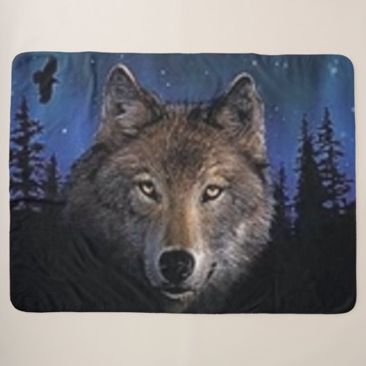SPOOKWOLF SHERPA DEKEN (Voorkant (horizontaal))