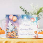 Spooky 1e Boo-Day verjaardagsuitnodiging Kaart