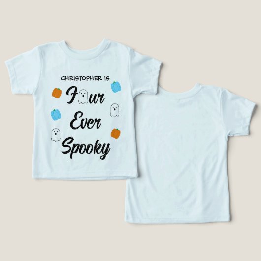 Spooky 4e verjaardag (Ontwerp Voorkant & Achterkant)