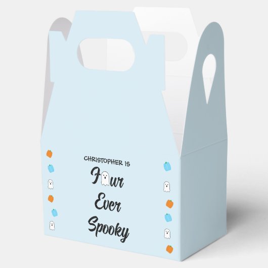 Spooky 4e verjaardag bedankdoosjes (Geopend)
