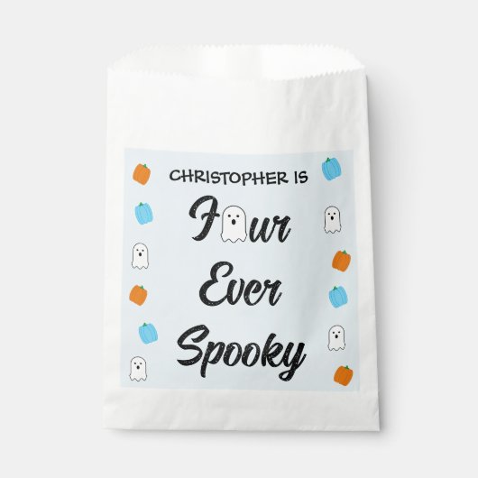 Spooky 4e verjaardag bedankzakje (Voorkant)