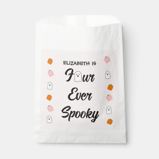 Spooky 4e verjaardag bedankzakje (Voorkant)