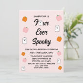 Spooky 4e verjaardag kaart (Staand voorkant)