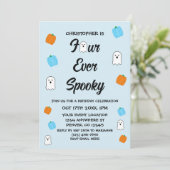 Spooky 4e verjaardag kaart (Staand voorkant)