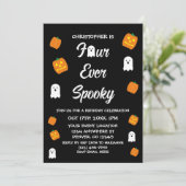 Spooky 4e verjaardag kaart (Staand voorkant)