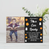 Spooky 4e verjaardag kaart (Staand voorkant)