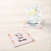 Spooky 4e verjaardag kartonnen onderzetters (Insitu)