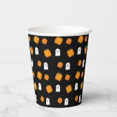 Spooky 4e verjaardag papieren bekers (Achterkant)