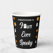 Spooky 4e verjaardag papieren bekers (Voorkant)
