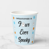 Spooky 4e verjaardag papieren bekers (Voorkant)