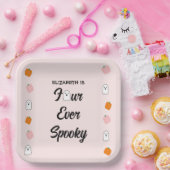 Spooky 4e verjaardag papieren bordje (Feest)