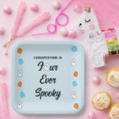 Spooky 4e verjaardag papieren bordje (Feest)