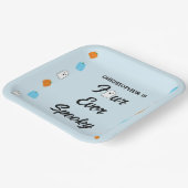 Spooky 4e verjaardag papieren bordje (Gebogen)