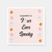 Spooky 4e verjaardag servet (Voorkant)