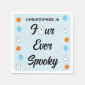 Spooky 4e verjaardag servet (Voorkant)