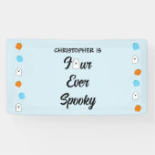 Spooky 4e verjaardag spandoek (Horizontaal)